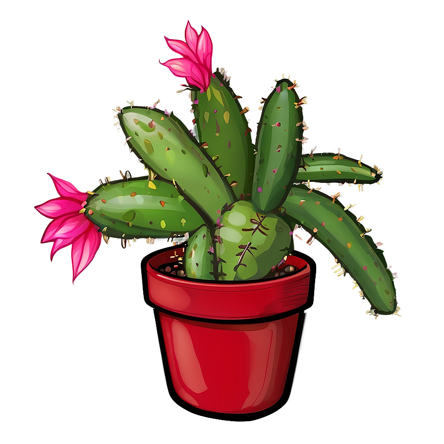 Christmas Cactus Png Noo PNG