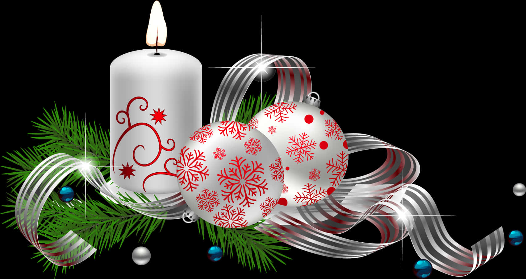 Christmas Candle Ornaments Decoration.jpg PNG