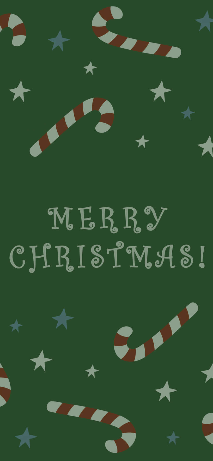 Christmas_ Candy_ Cane_ Pattern_ Greeting Wallpaper