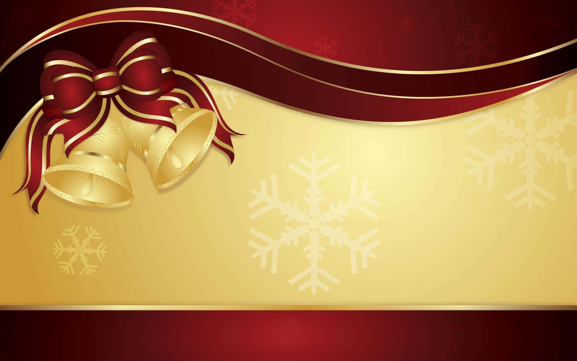 Send holiday cheer around the world with this festive Christmas card background