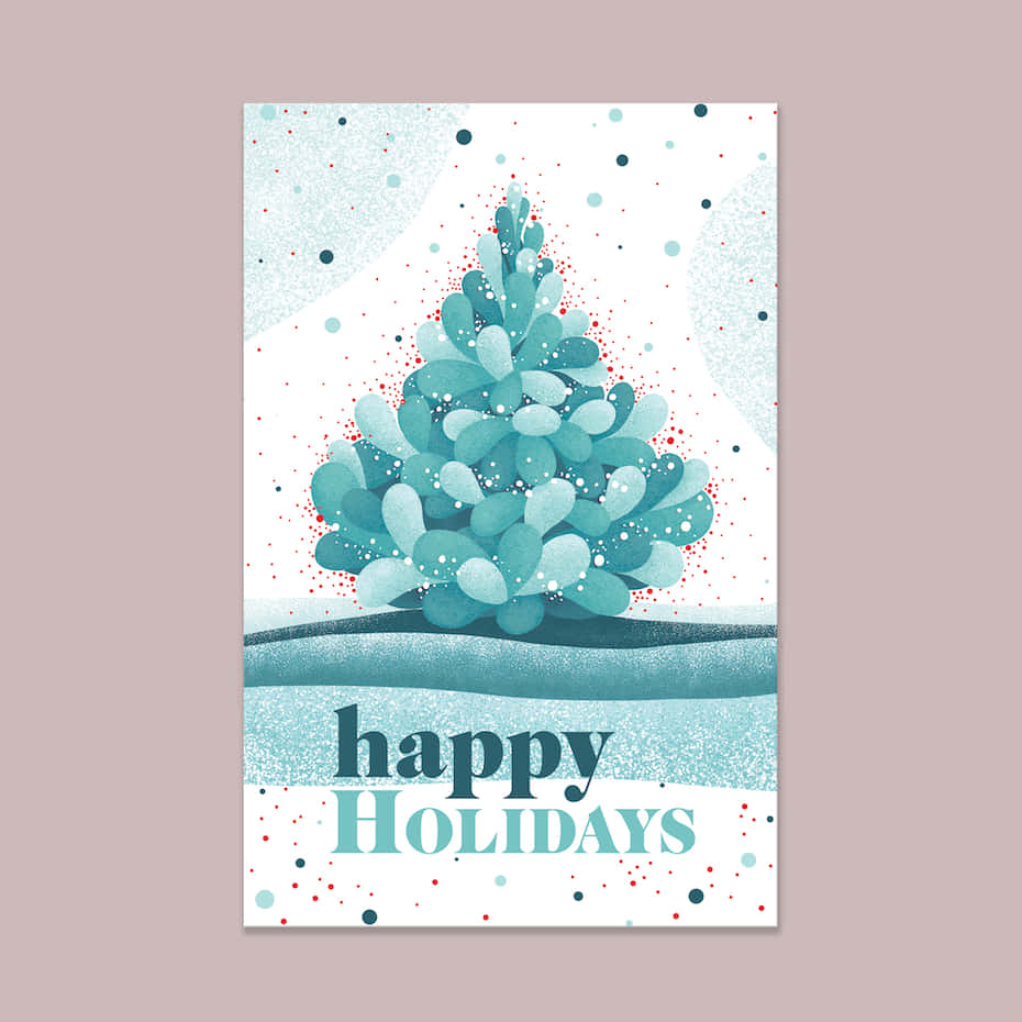 Ønsk dine venner og familie en lykkelig jul med disse vidunderlige julekort!