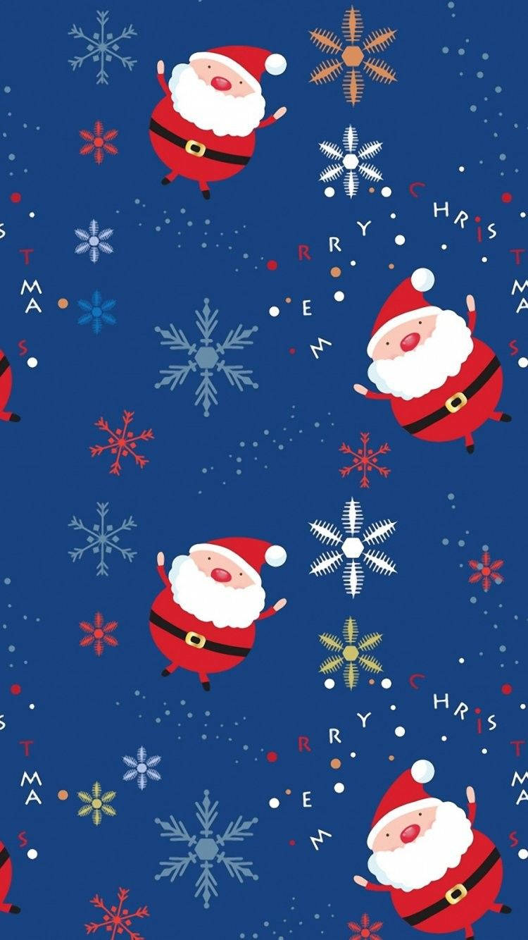 Christmas Cartoon Cell Phone Picture Background