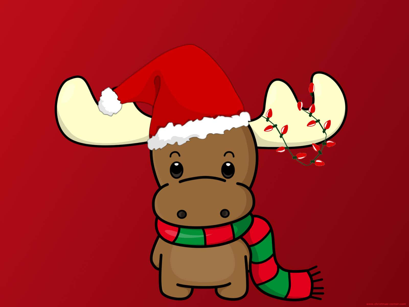 Christmas Cartoon Rudolph The Reindeer Wallpaper