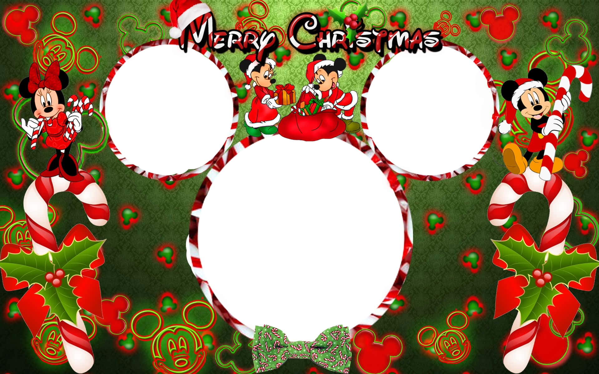 mickey mouse christmas frame