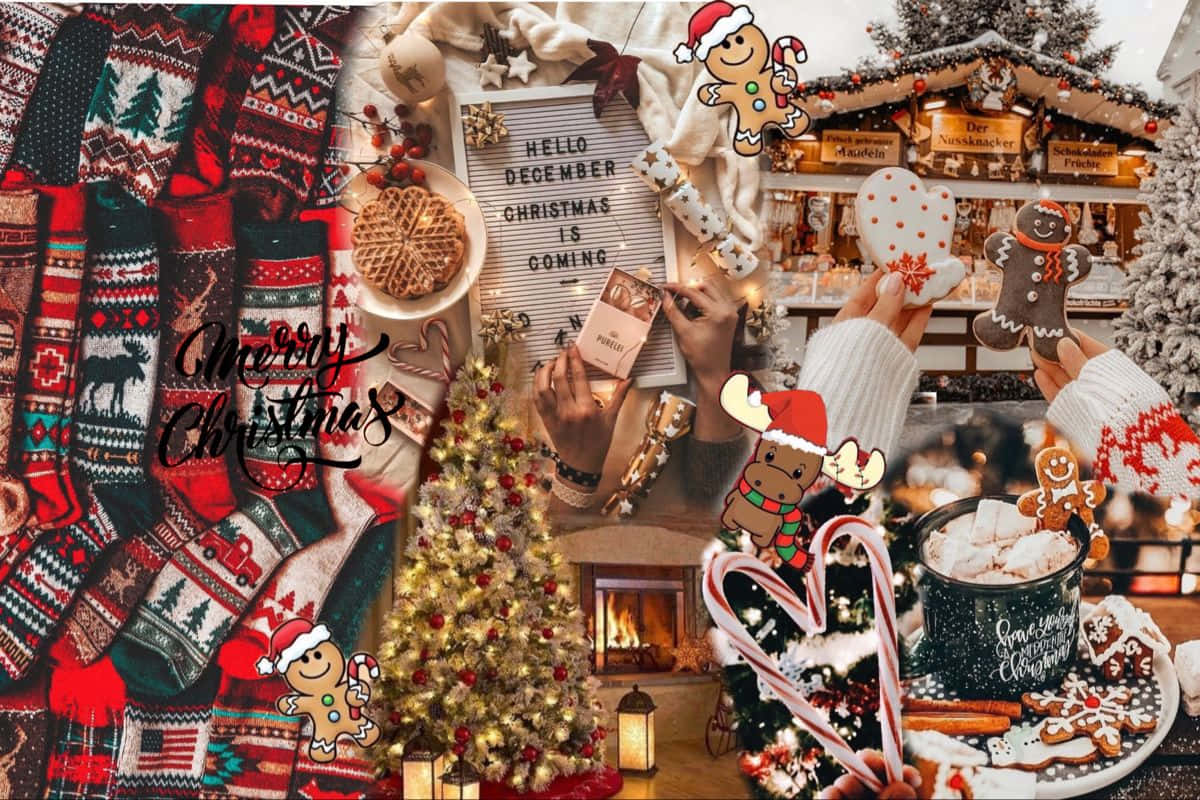 Download Deck the Halls with this Fun Christmas Collage Laptop ...