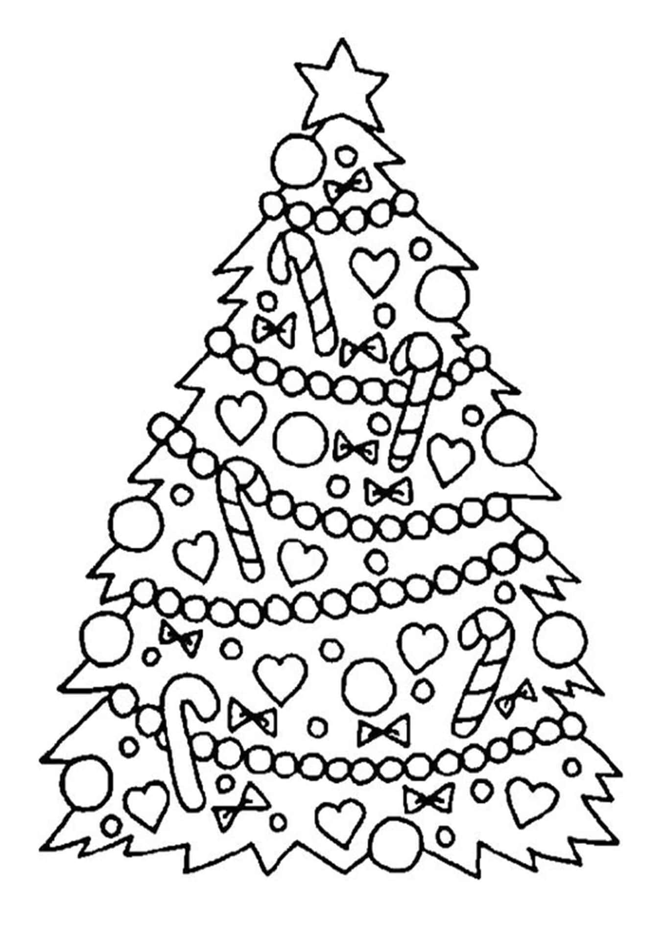 Celebrate the holidays with this wintery themed Christmas Coloring Picture