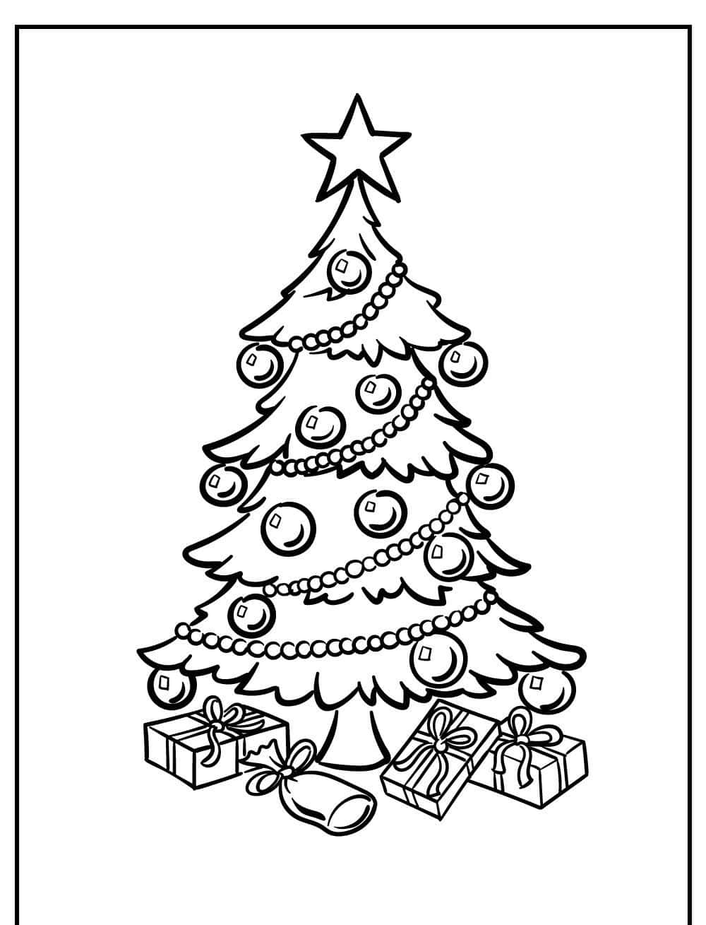 A beautiful Christmas coloring picture to make the holidays even more special