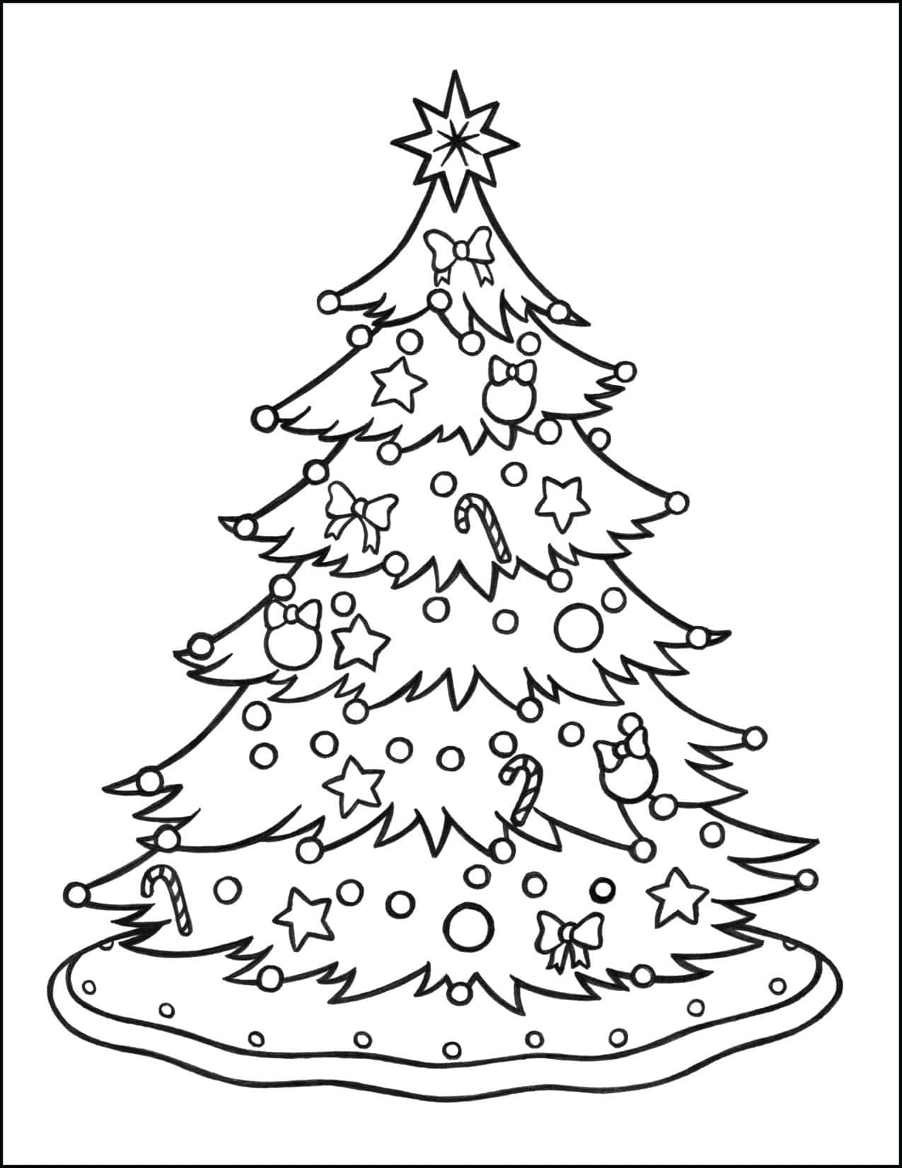 Weihnachtsbaumausmalbilder