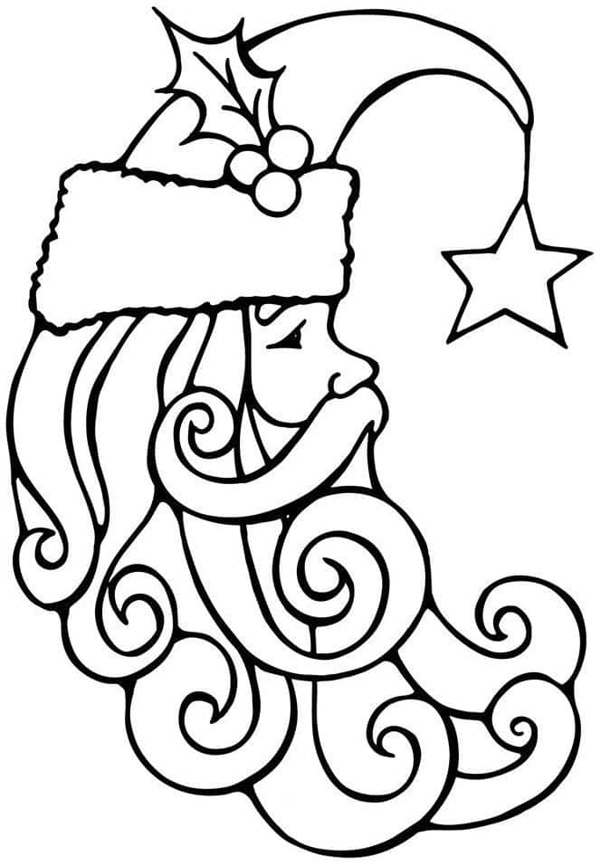Colorful Christmas Coloring Page