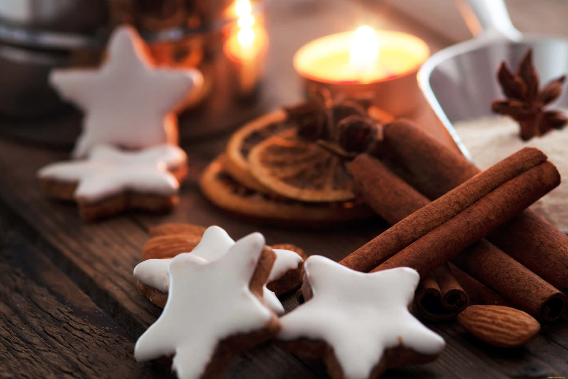 Chaleur De Biscuits De Noël À La Cannelle Fond d'écran