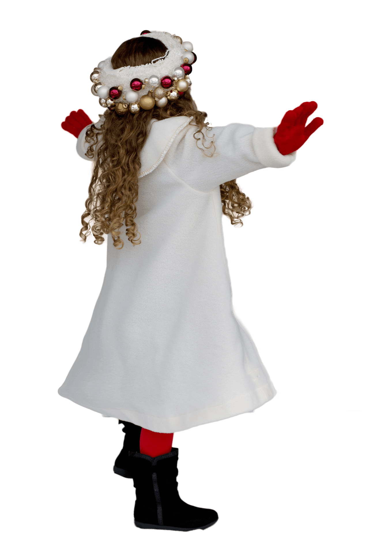 Christmas Costume Child Dabbing Pose PNG