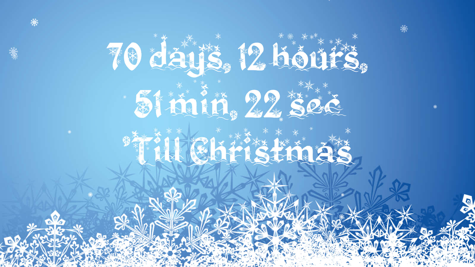Bliv begejstret! Det er næsten jul - Julen countdown begynder. Wallpaper