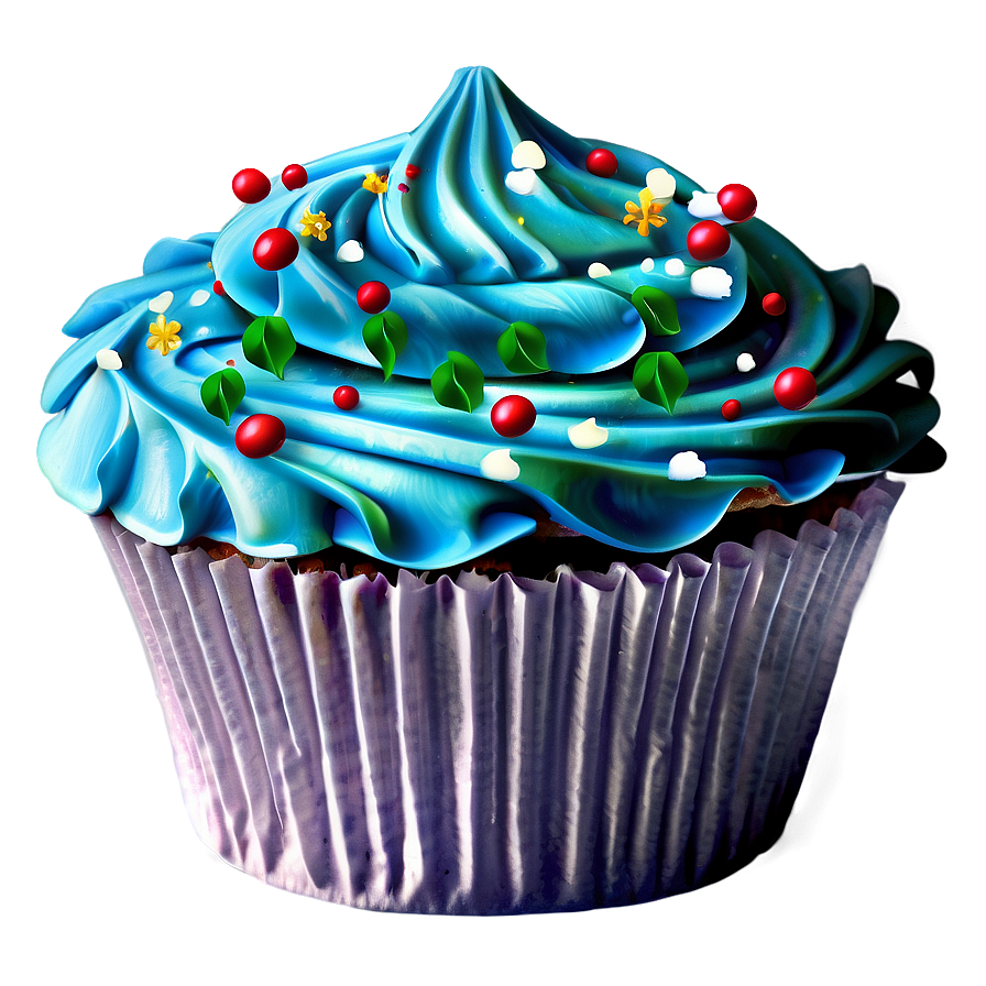 Christmas Cupcake Png Cav91 PNG