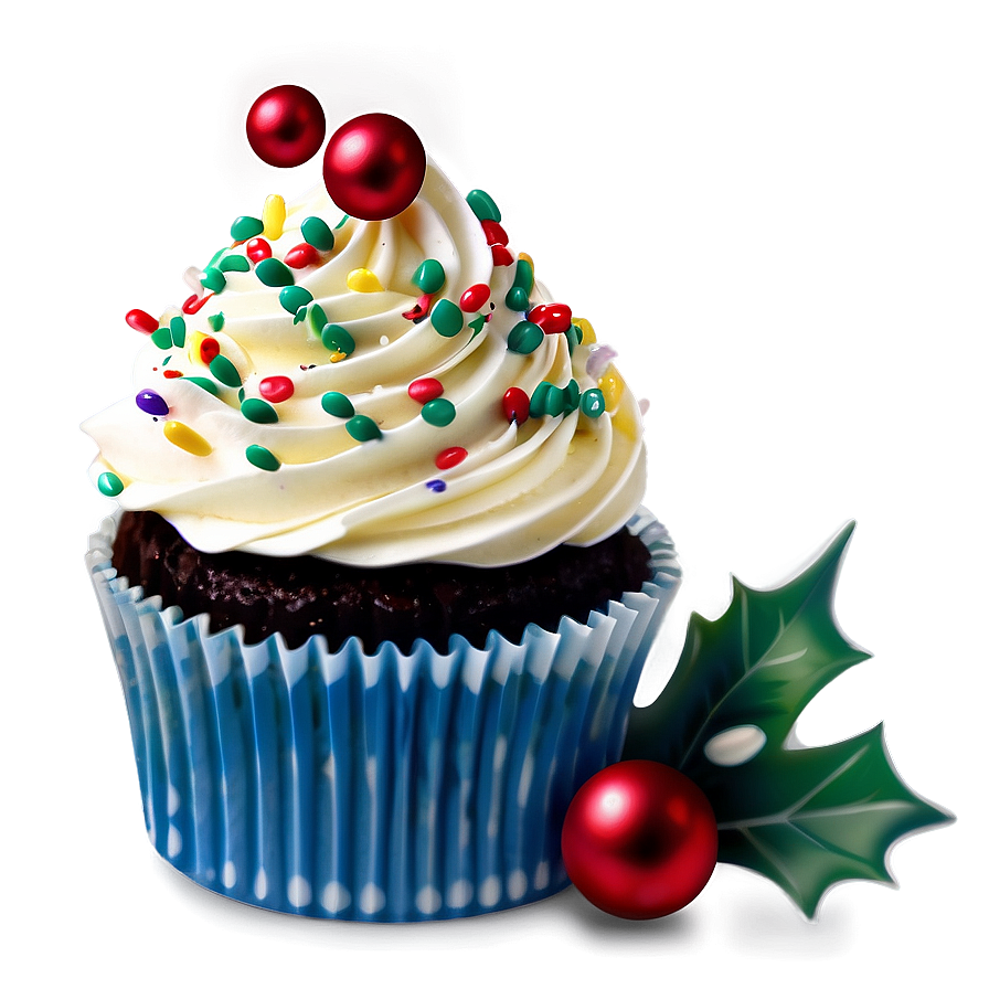 Download Christmas Cupcakes Png 06112024 | Wallpapers.com