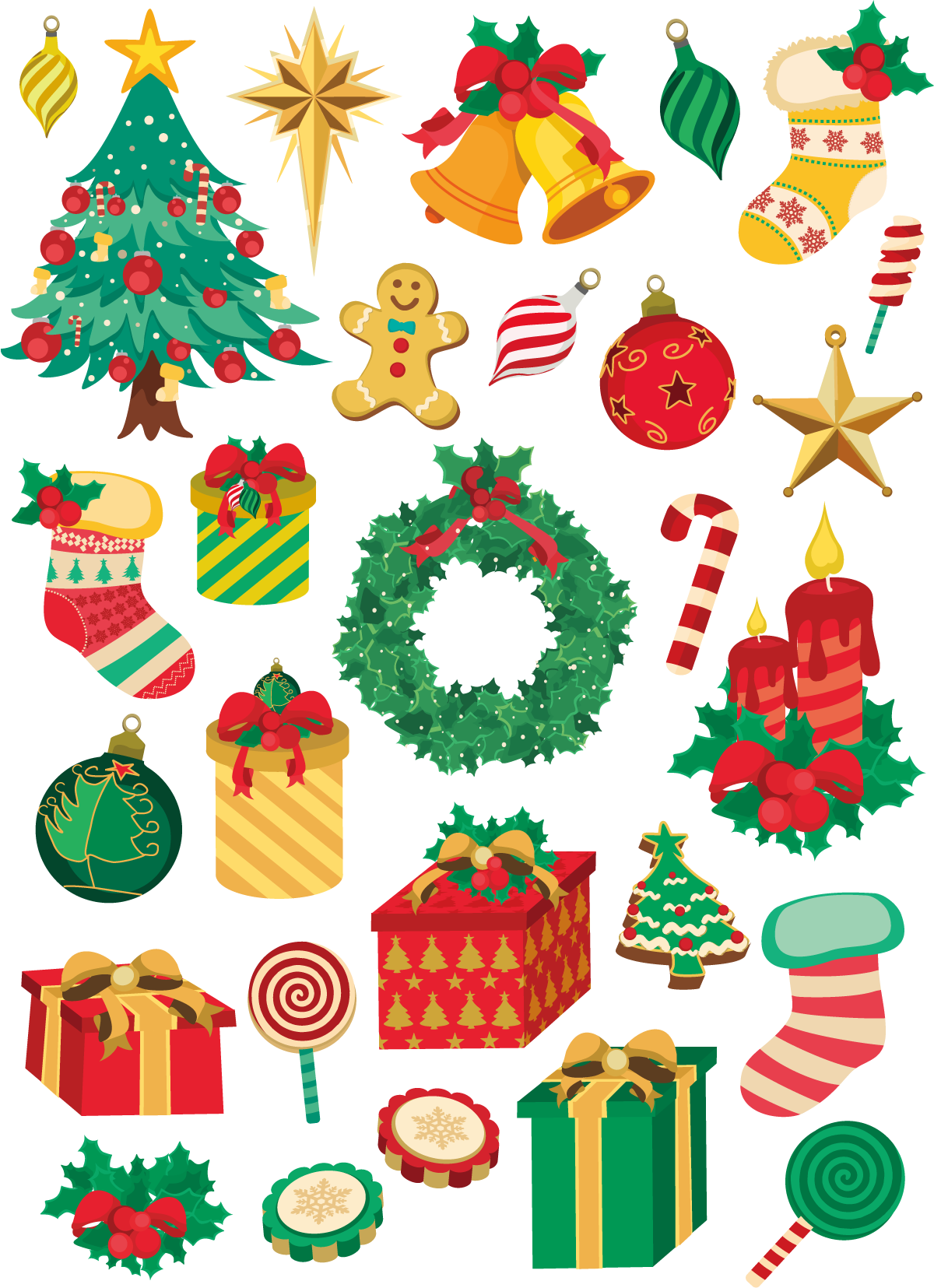 Christmas Decoration Collection PNG
