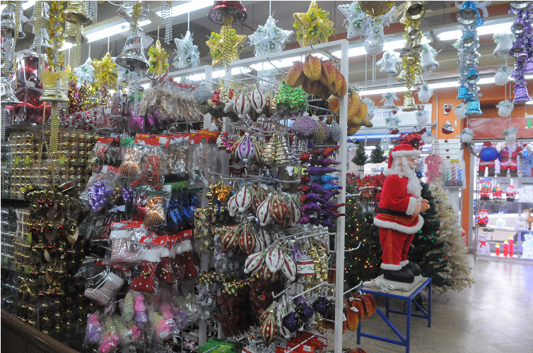 Christmas Decoration Store Display PNG
