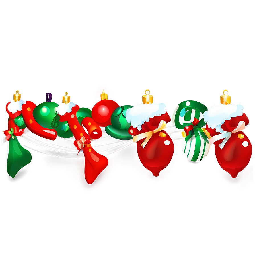 Christmas Decorative Line Png 05252024 PNG