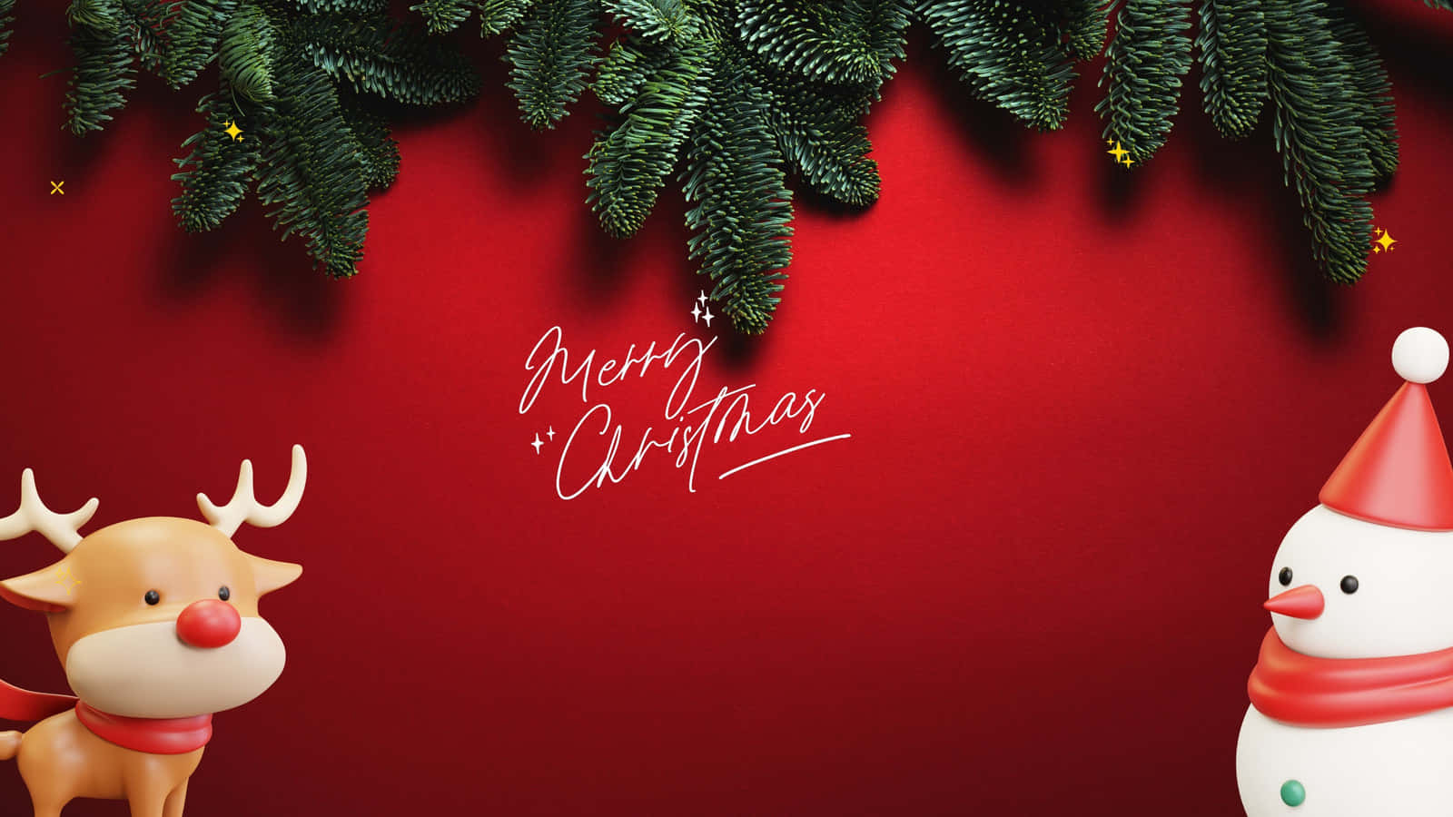 Feiernsie Die Feiertagssaison Mit Einem Weihnachts-desktop-hintergrundbild.