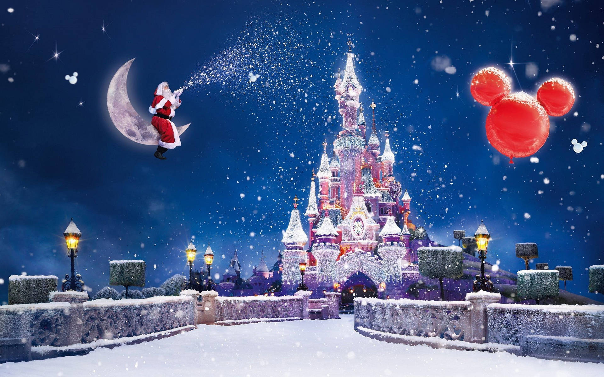 Download Christmas Desktop Disneyland Paris Wallpaper 