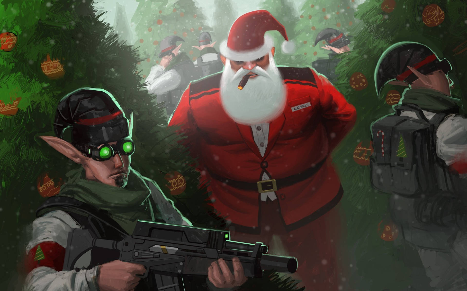 Christmas Elf Wallpaper