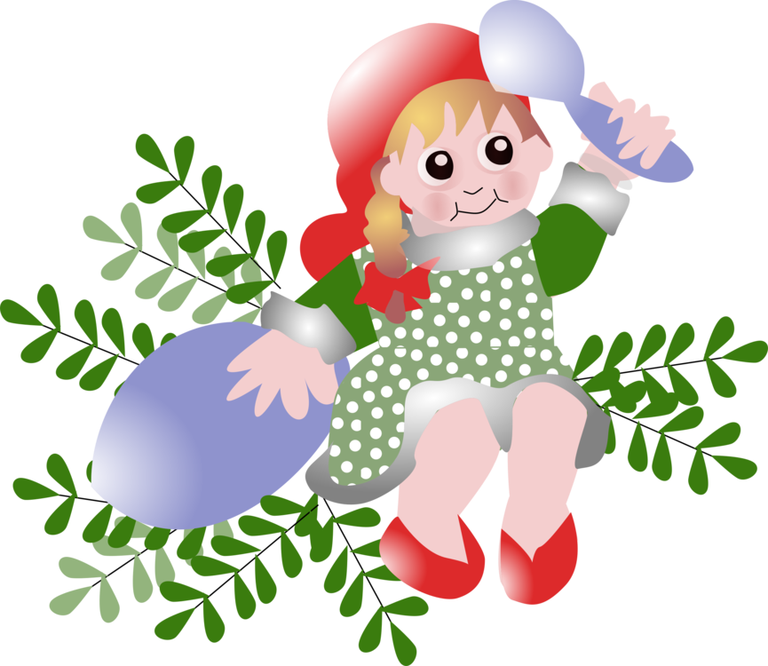 Christmas Elf Cartoonwith Candy Cane PNG