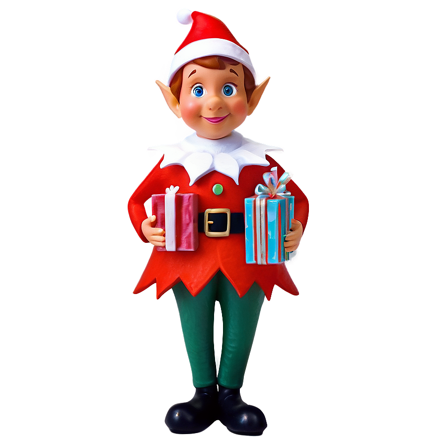 Christmas Elf Shelf Figure Png 05242024 PNG