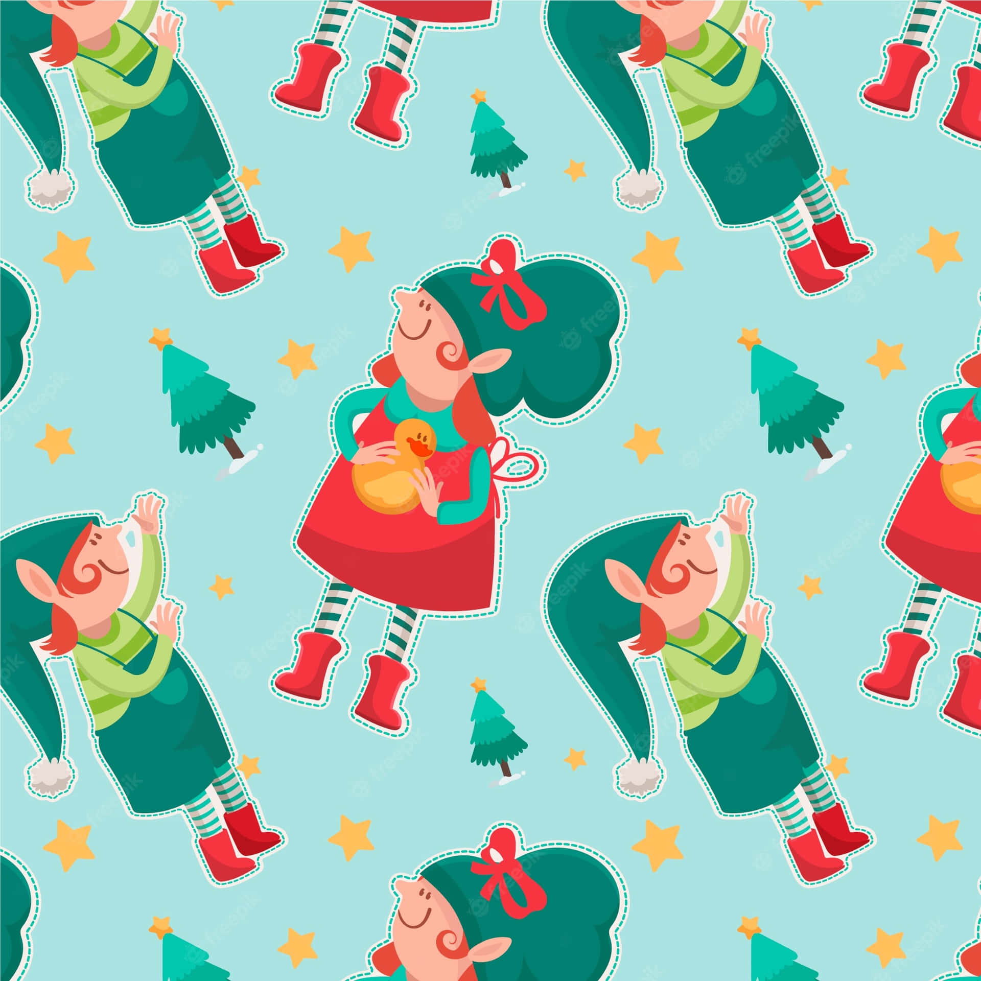 Meet our Christmas Elves, preparing for the holidays! Wallpaper