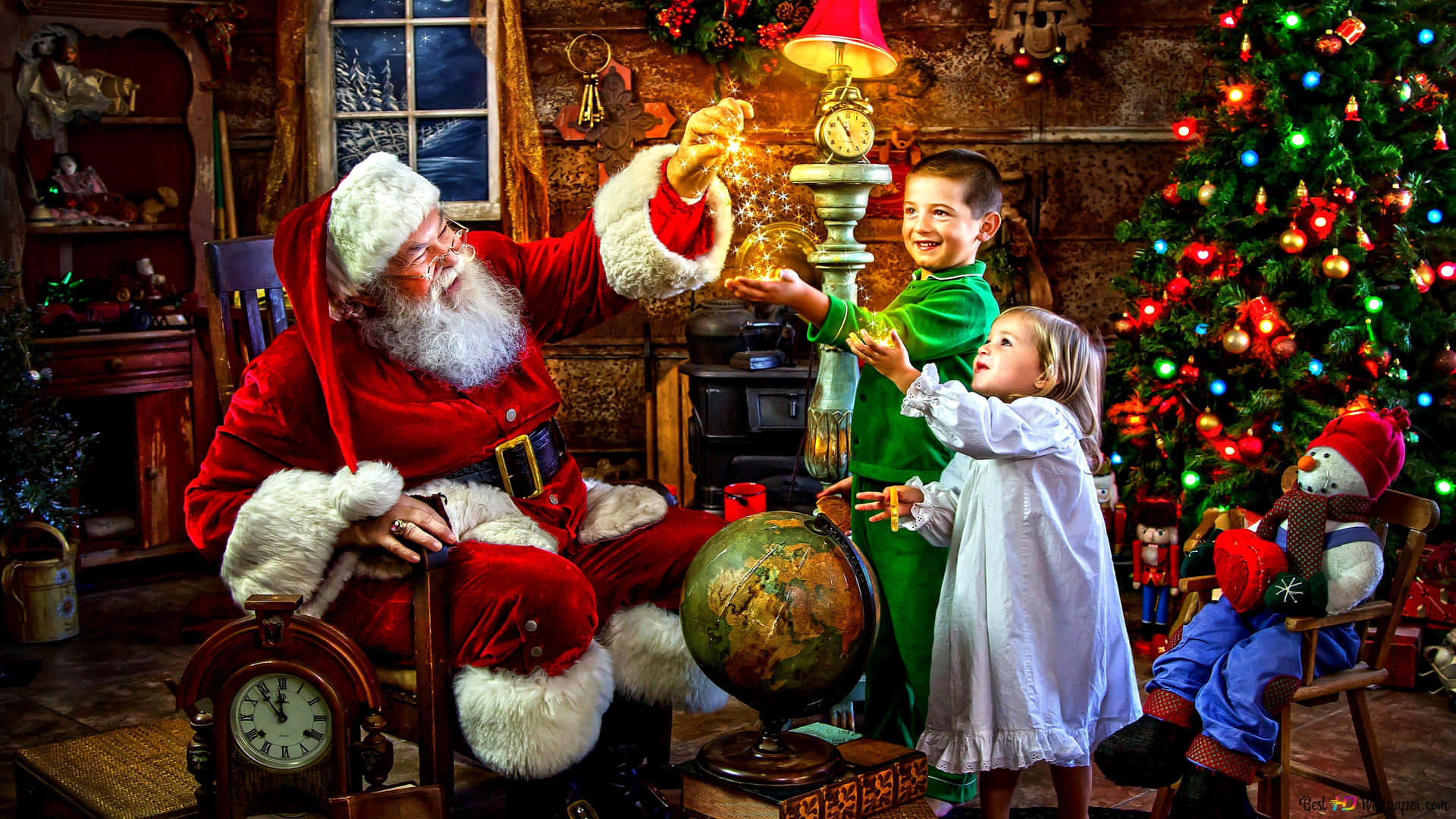 Christmas Eve Santa Claus Wallpaper