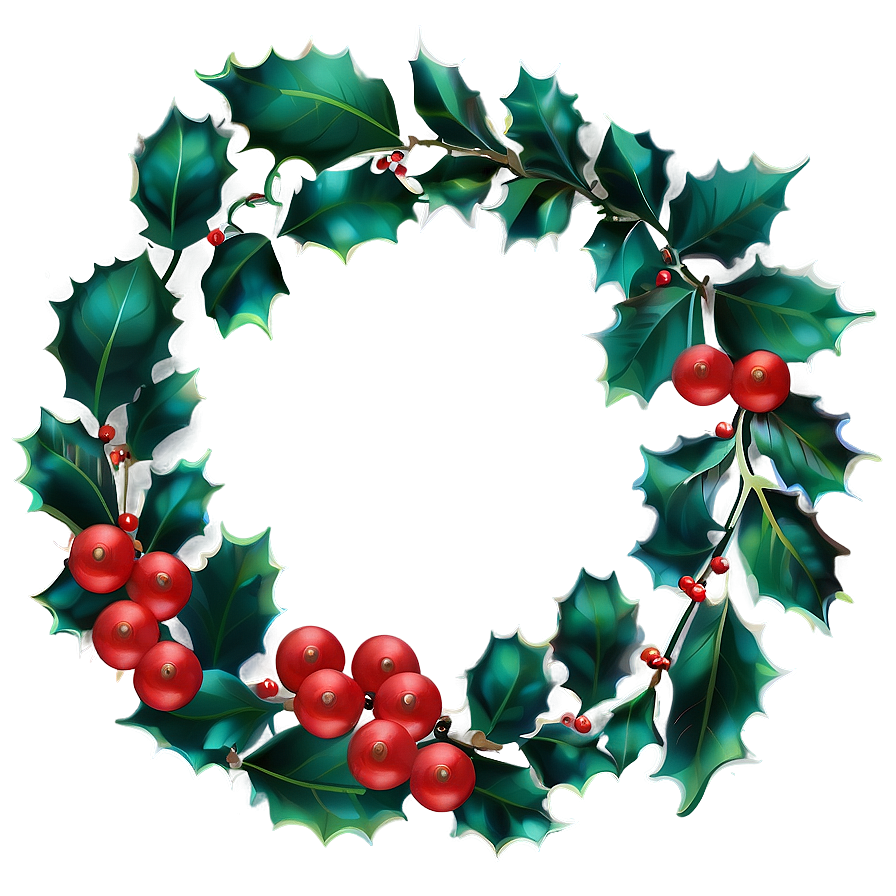 Christmas Eve Holly And Berries Png Oxp PNG