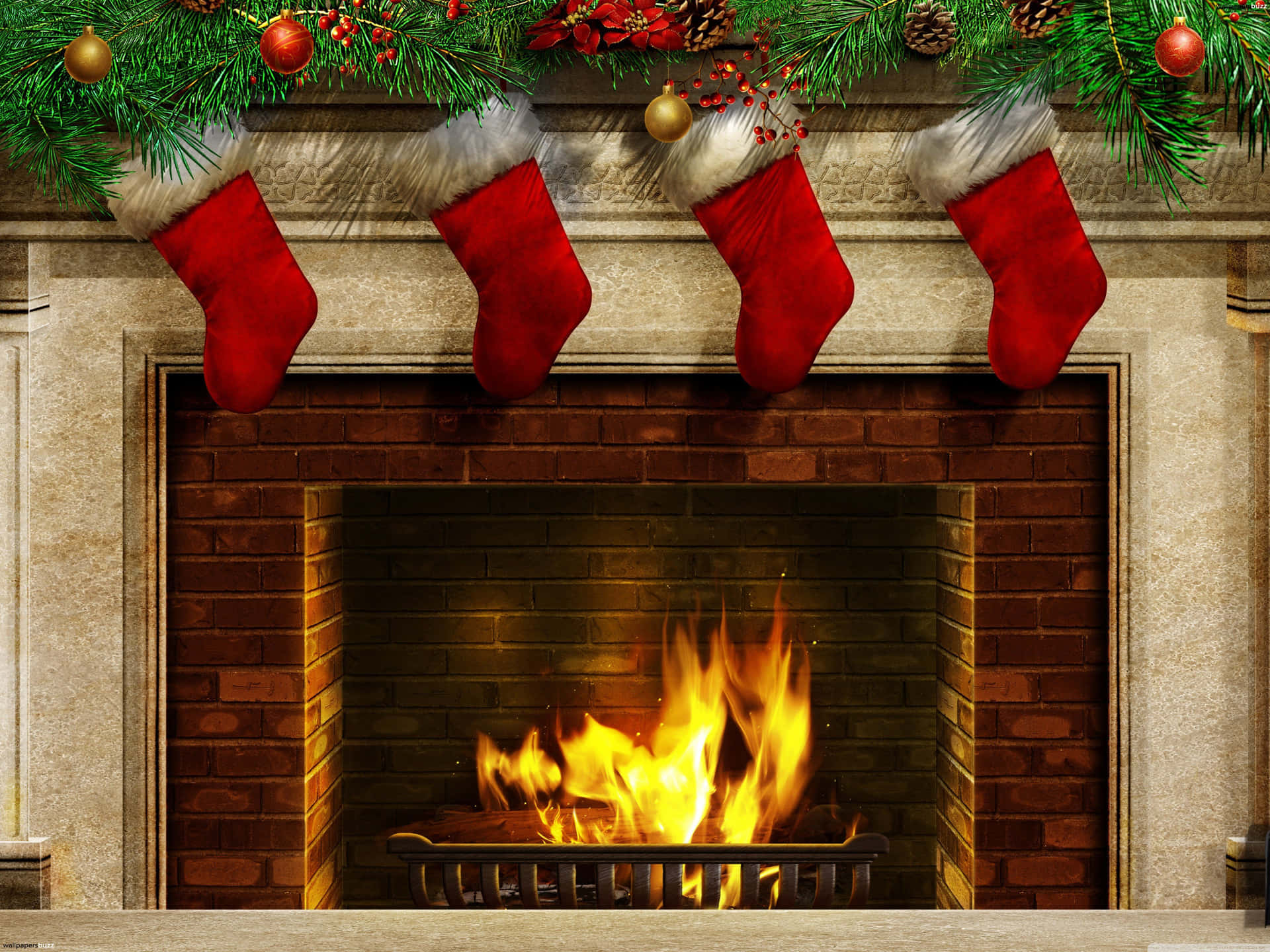 Cozy Christmas Fireplace