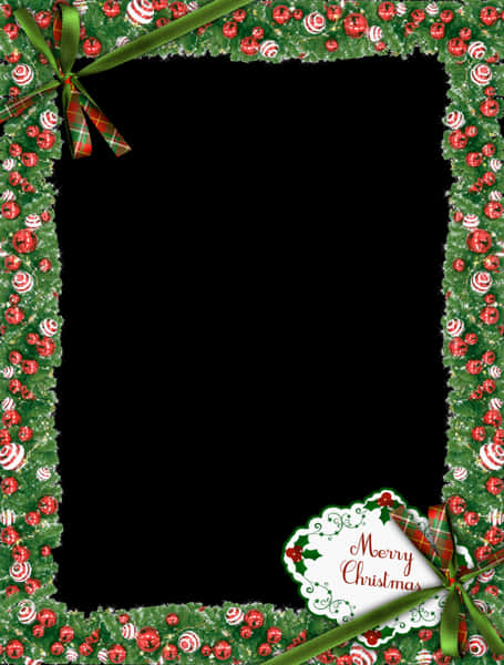 Christmas Framewith Greetings PNG