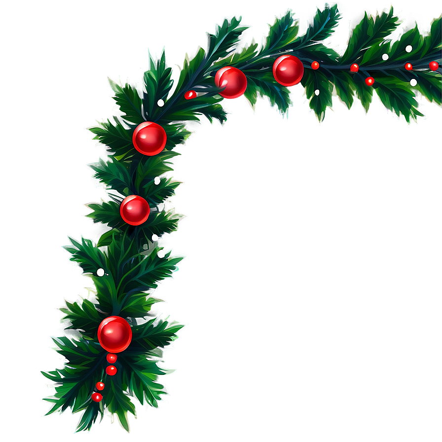 Download Christmas Garland Borders Png Upx65 | Wallpapers.com