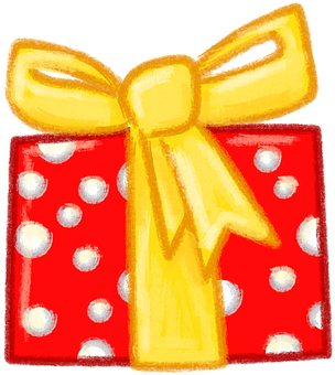 Christmas Gift Boxwith Yellow Ribbon PNG