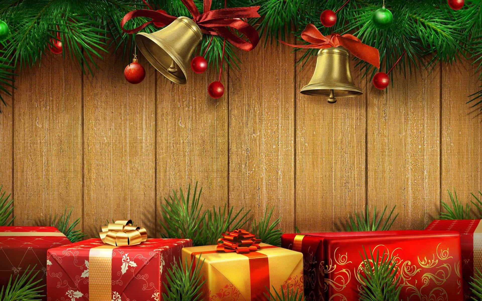 Christmas Gifts And Bells Picture