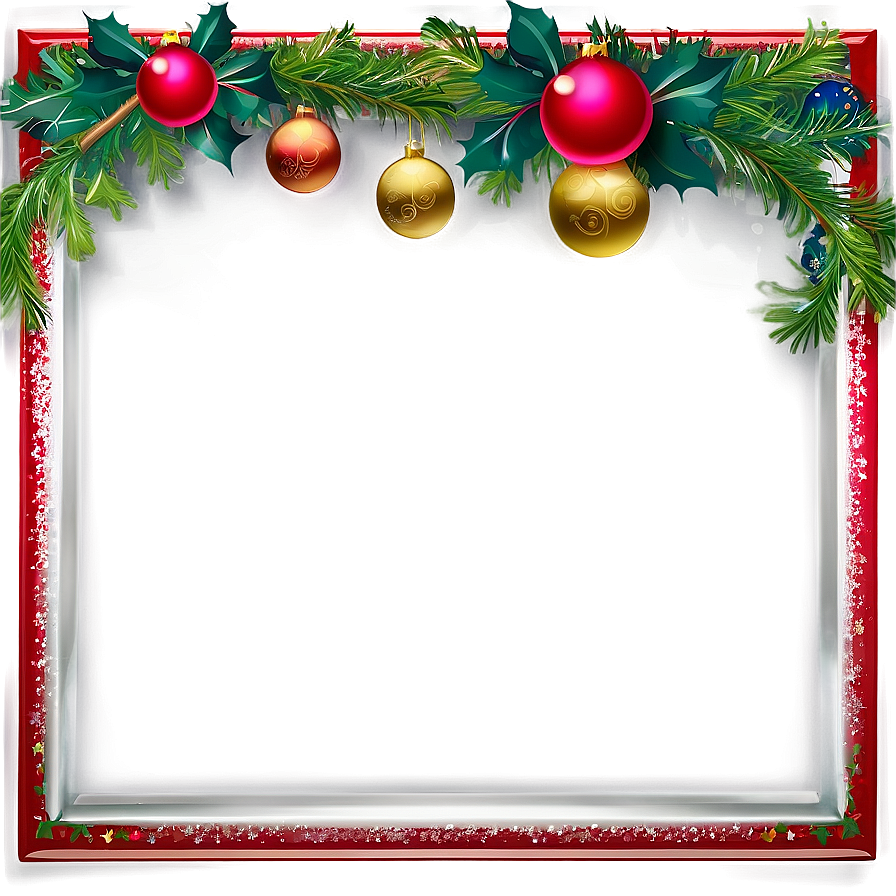 Download Christmas Greeting Frame Png Dys | Wallpapers.com