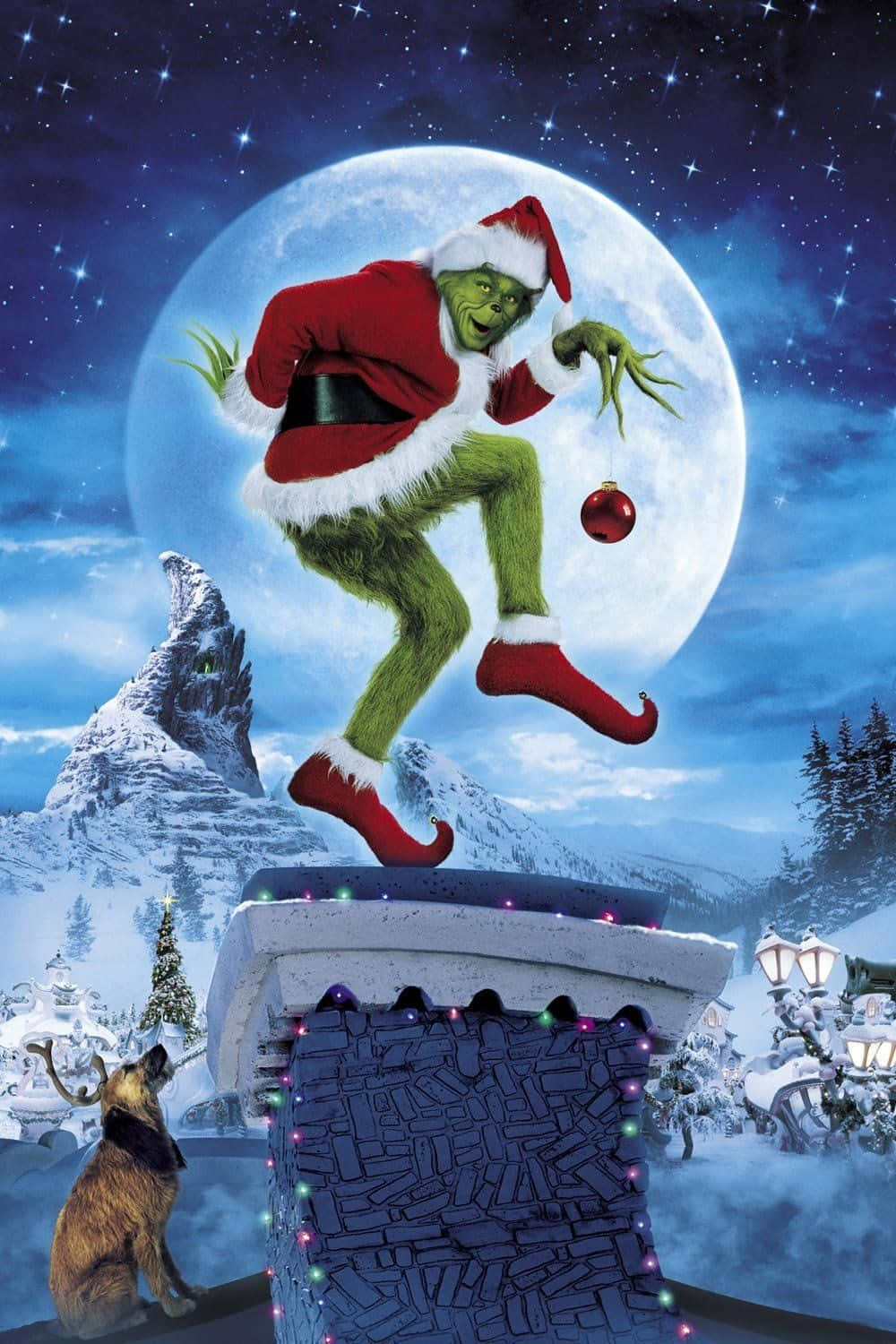 Spread holiday cheer with a smirk, the Christmas Grinch is here! Wallpaper