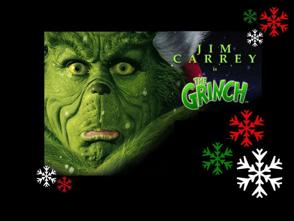 Fotocomemorando A Alegria Do Natal Com O Grinch. Papel de Parede