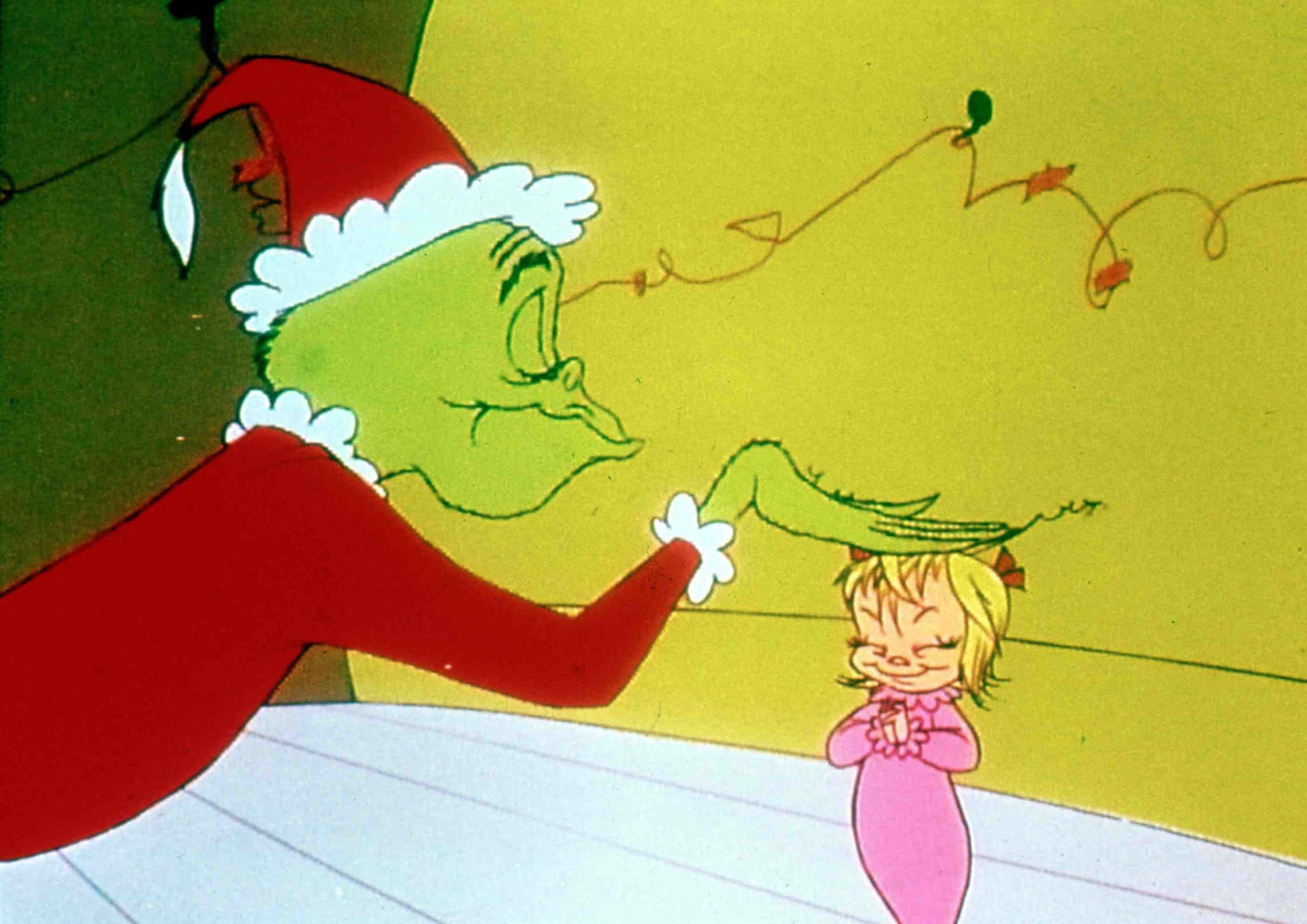 The Grinch And The Little Girl Wallpaper
