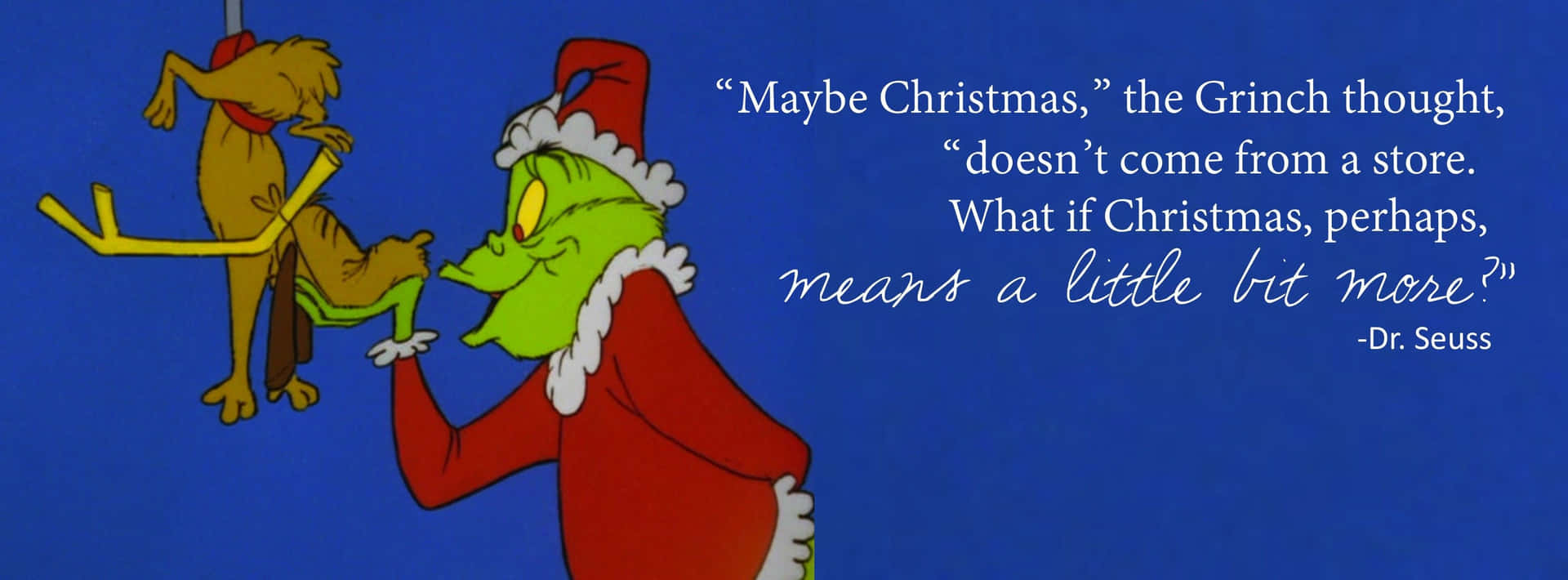 A festive look for the Christmas Grinch! Wallpaper