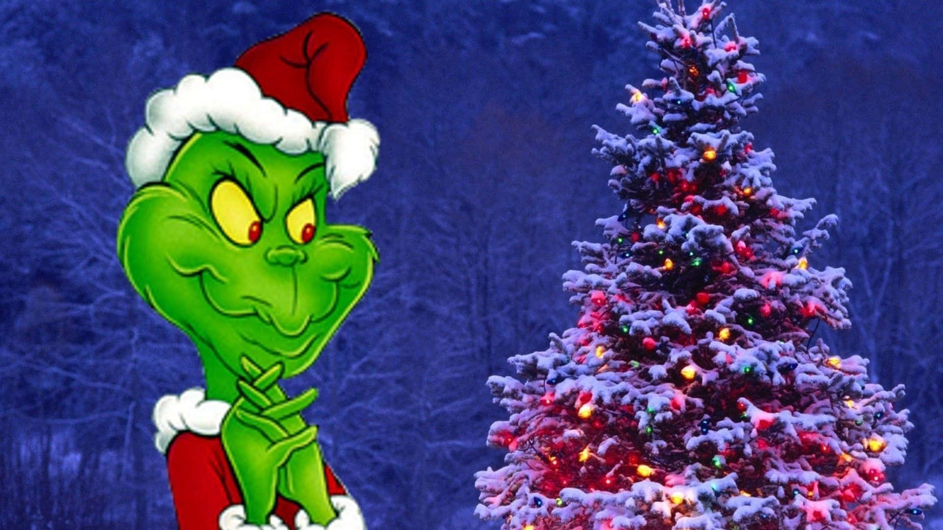Imagende Grinch Con Árbol De Navidad.