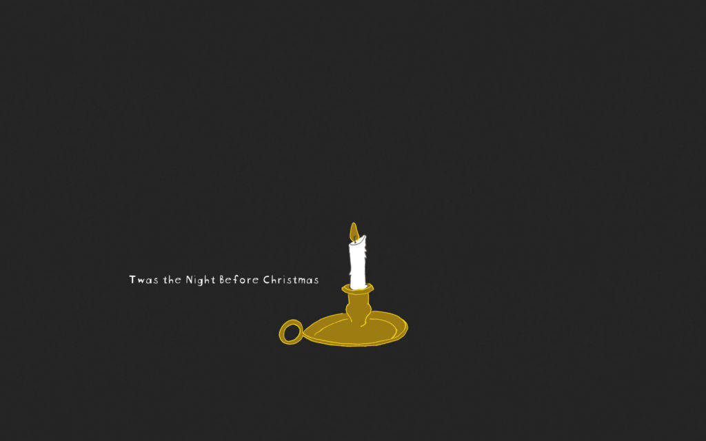 Christmas Holiday Desktop Candle Art Wallpaper