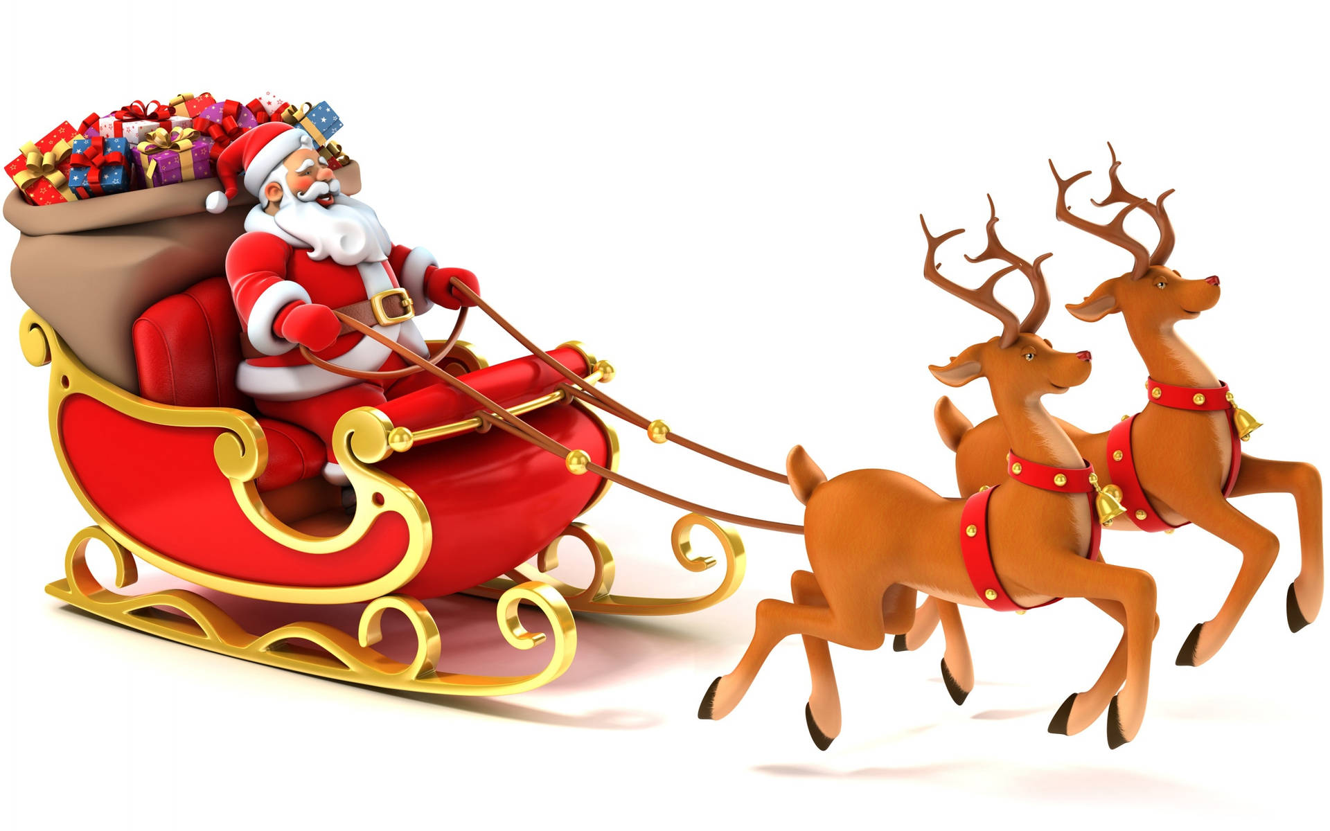Christmas Holiday Desktop Santa Claus Wallpaper