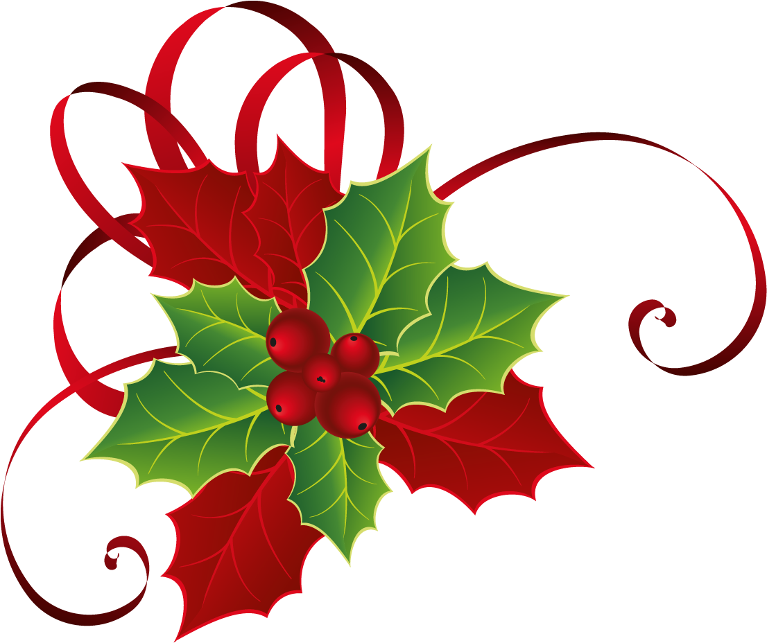 Christmas Holly Decoration.png PNG