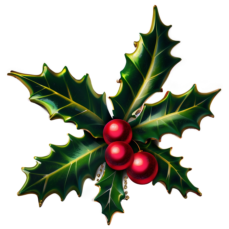 Download Christmas Holly Png Lsb29 | Wallpapers.com