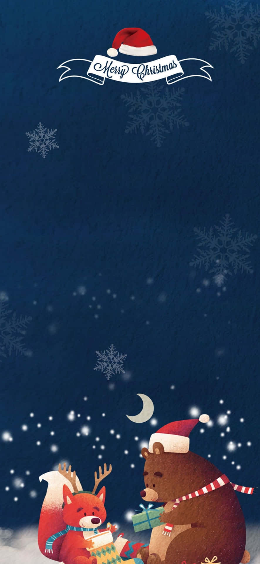 Esist Weihnachtszeit! Feiere Mit Diesem Festlichen Hintergrund Für Dein Iphone.