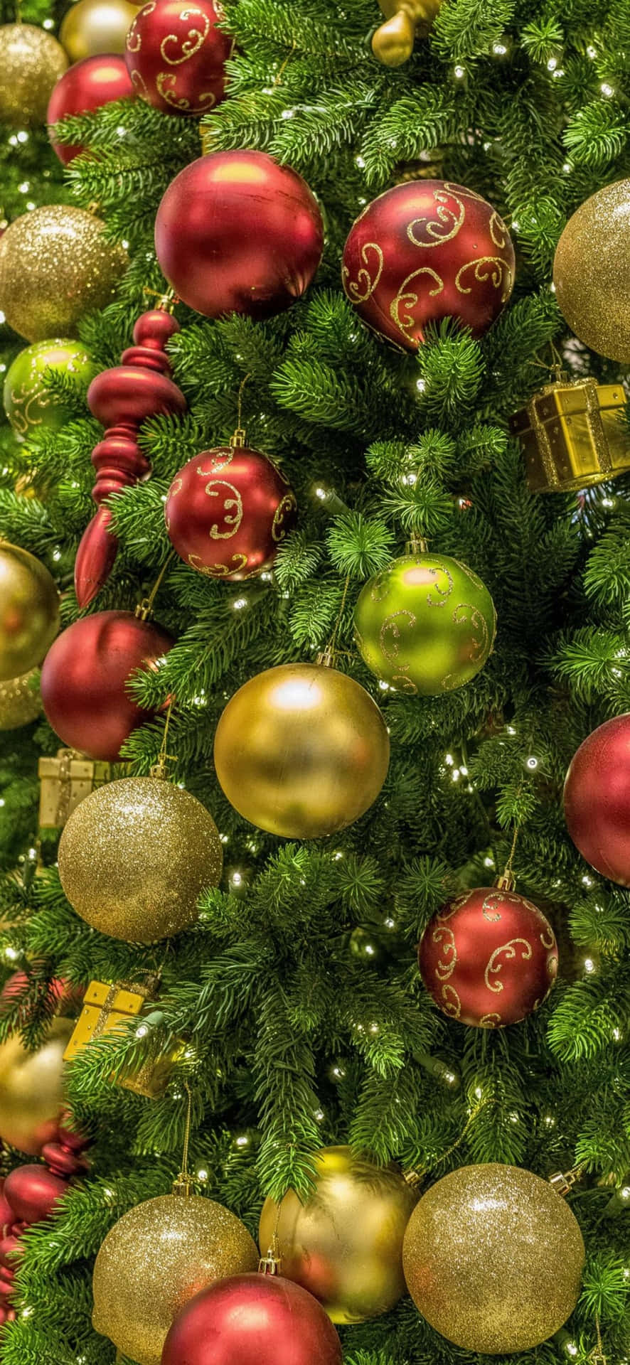 Get in the holiday mood with this festive Christmas-themed iPhone background.