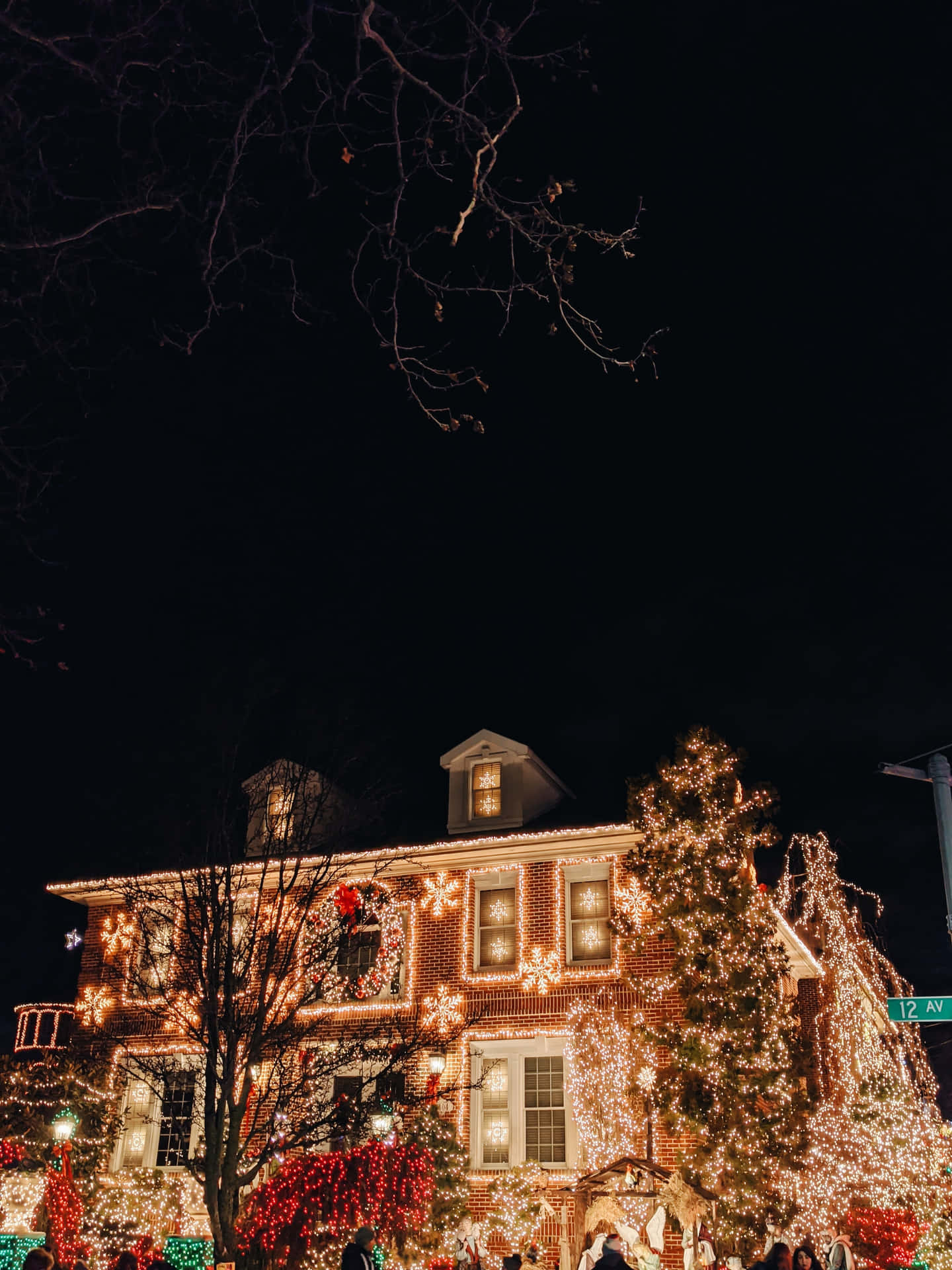 Celebrating the holiday season with beautiful Christmas lights