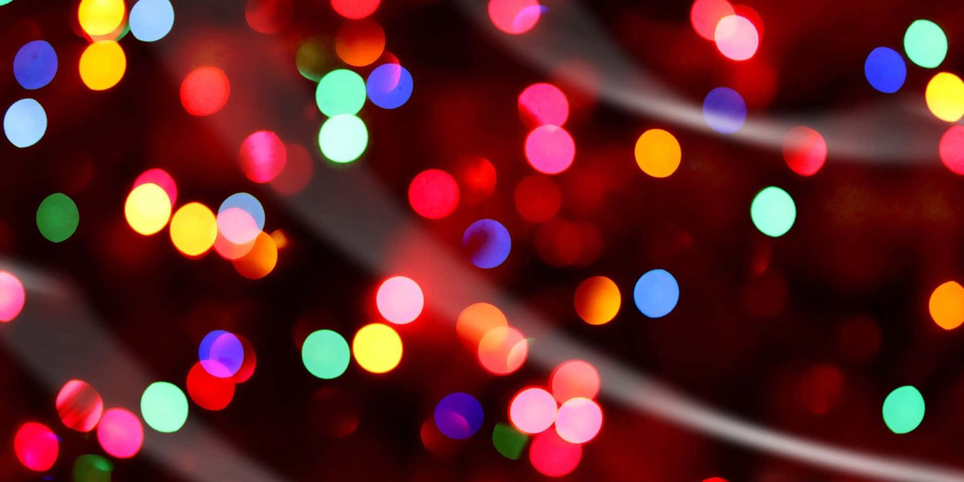 Christmas Light Colorful Blurry Aesthetic Picture