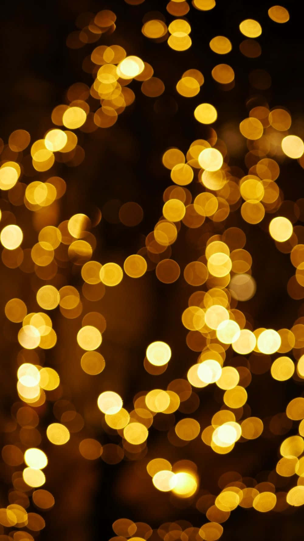 Christmas Light Blurry Yellow Aesthetic Picture