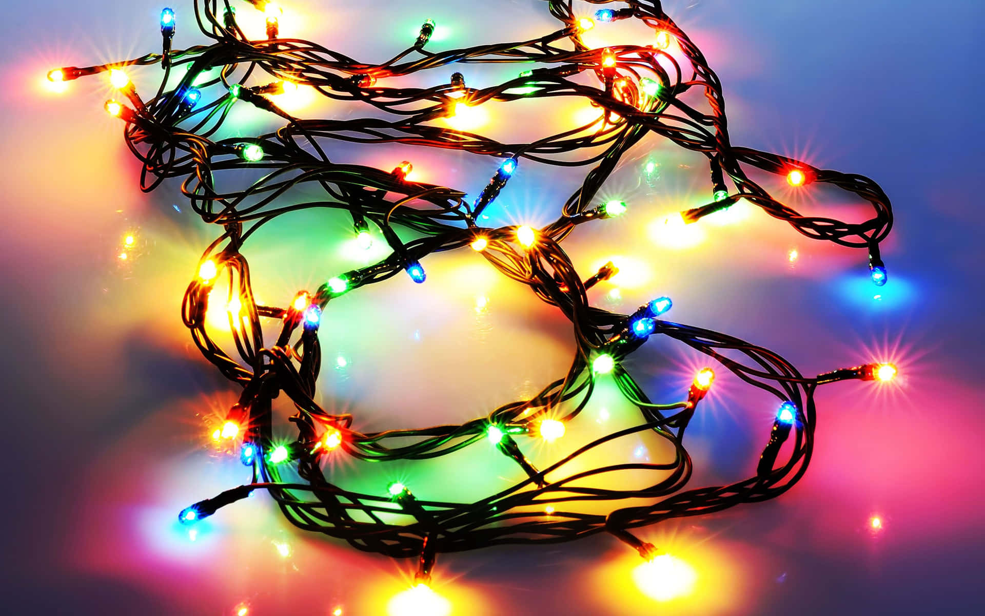 Christmas Light Colorful Tangled Bundle Picture